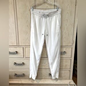 Religion we live in black white joggers